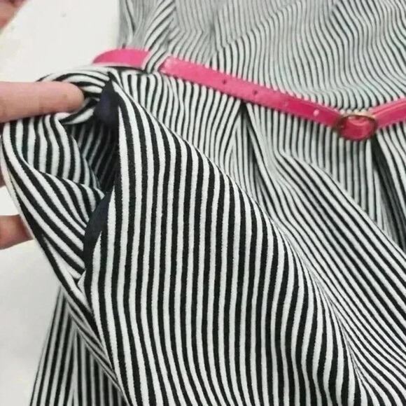 NWT ELLE Striped Fit & Flare Mini Tank Dress 4 - Picture 8 of 9
